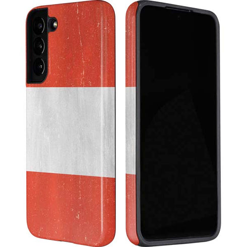 Peru Flag Distressed Galaxy S22 Pro Case